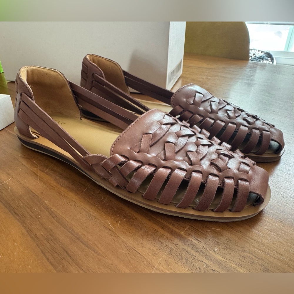 Quince Brown Women's Huarache Sandals